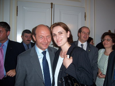 Elena Moldovan meets Romanian President Traian Basescu